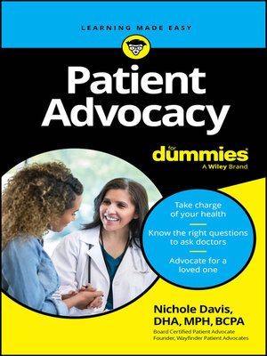cover image of Patient Advocacy For Dummies